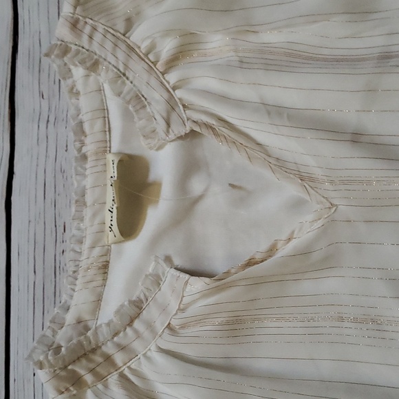 🎉 HOST PICK 🎉🆕️ INDIGO ROSE WOMEN'S CREAM LONG SLEEVE BLOUSE - Picture 5 of 7